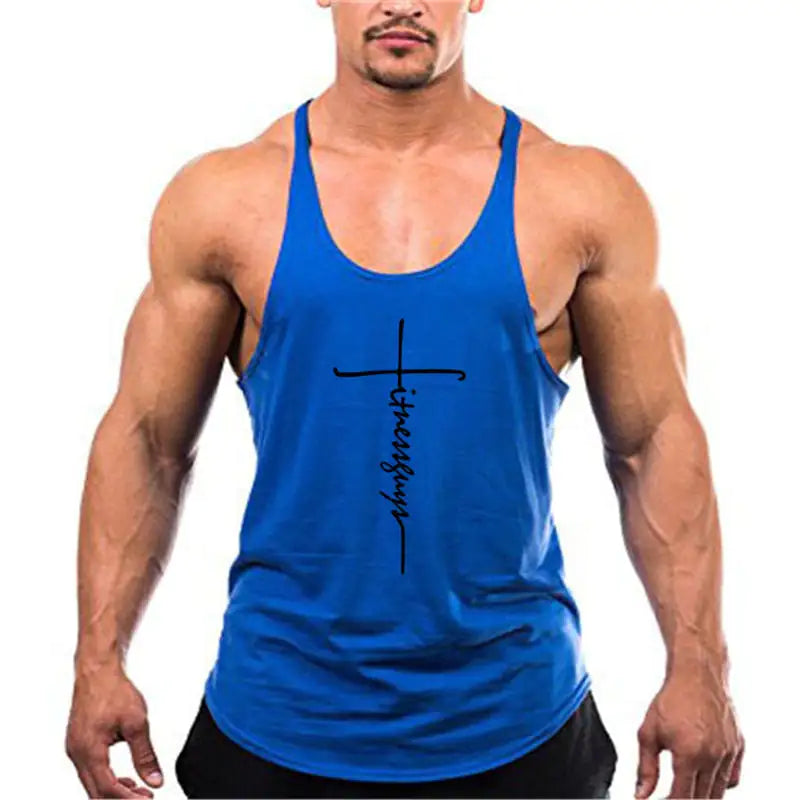 Men's Stringer Tank Top for Gym by the Brand, Bodybuilding Clothing