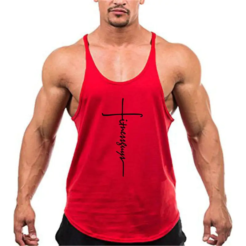 Men's Stringer Tank Top for Gym by the Brand, Bodybuilding Clothing