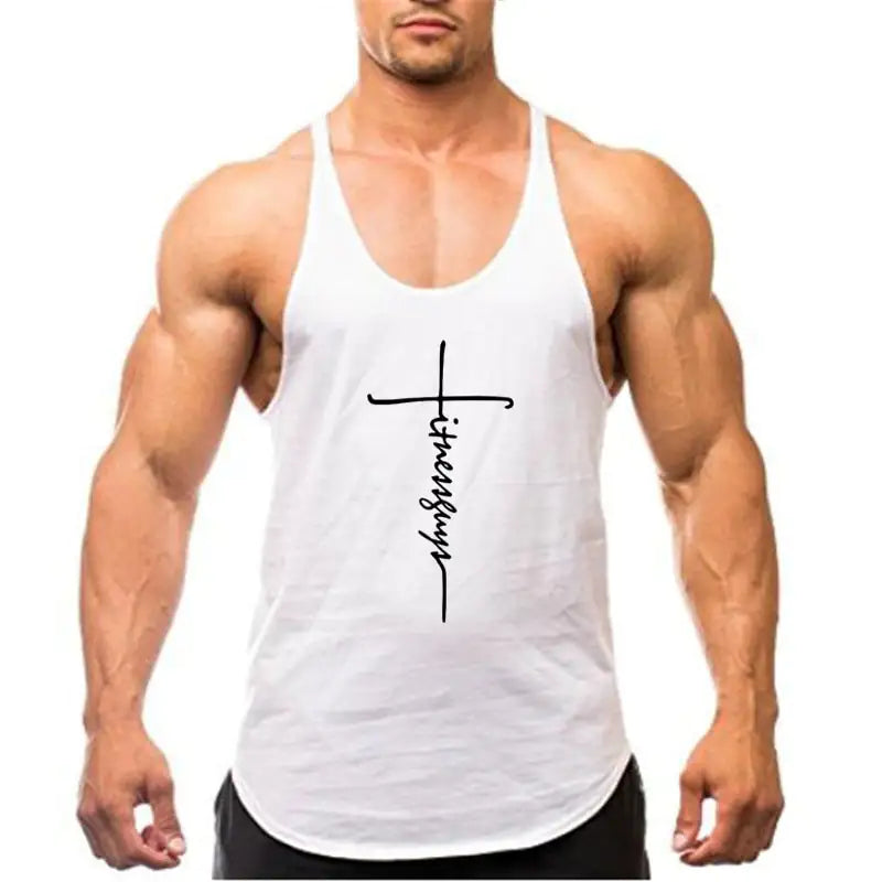 Men's Stringer Tank Top for Gym by the Brand, Bodybuilding Clothing