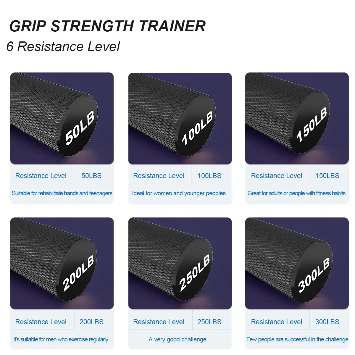 Metal Grip Strength Trainer Workout Equipment