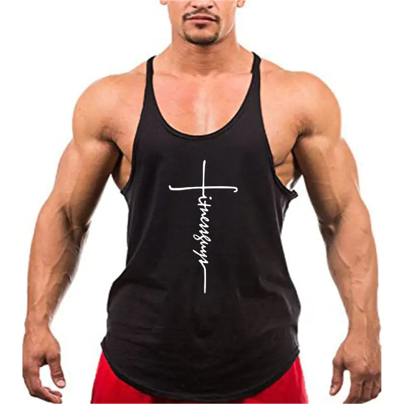 Men's Stringer Tank Top for Gym by the Brand, Bodybuilding Clothing