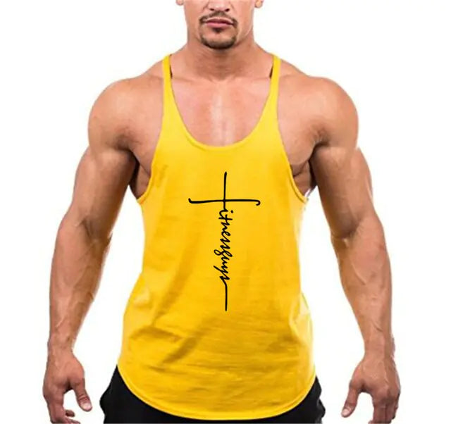 Men's Stringer Tank Top for Gym by the Brand, Bodybuilding Clothing